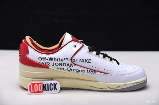 Kicktheory Jordan Red 2 SP Retro Low White DJ4375-106 Off-White 0626